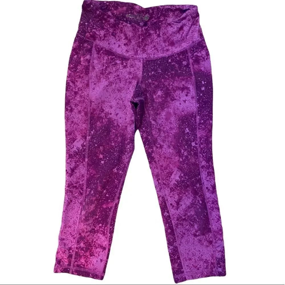 Old Navy Fitted Activewear Capris, Purple/Pink, Size Small